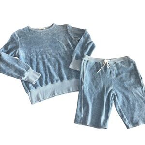 Babe & Tess French Terry Pullover and Shorts